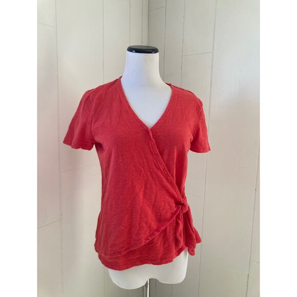 Old Navy Tops - Old Navy Orange Cotton Pullover Top, Size XS